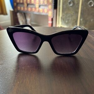 Vince Camuto Black Cat-Eye Sunglasses